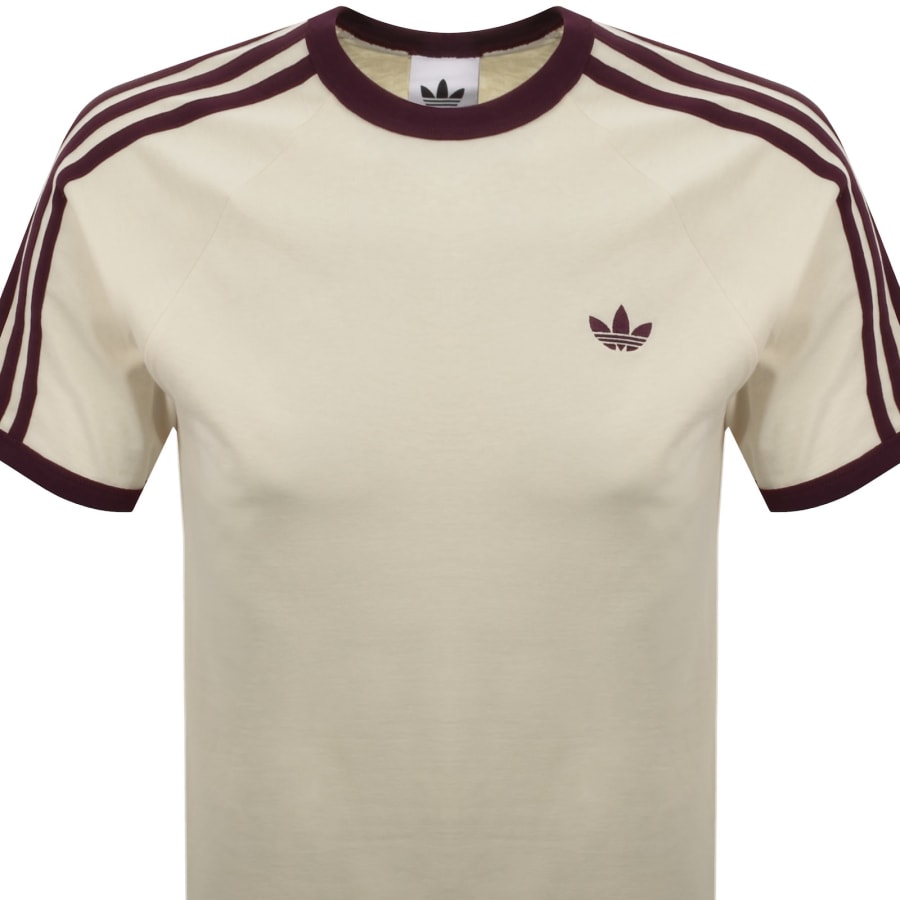 adidas Originals 3S T Shirt Cream | Mainline Menswear us